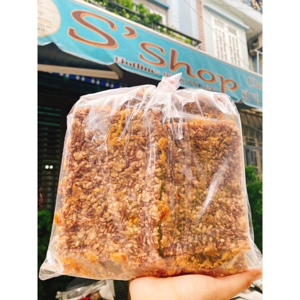 Cơm cháy gạo lức siêu chà bông 500g hỗ trợ giảm cân