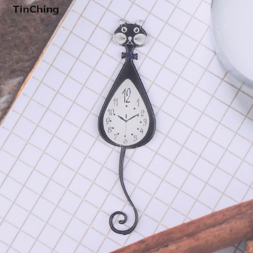1 Đồng Hồ Treo Tường Kiểu Dáng Hoạt Hình Đáng Yêu Trang Trí Nhà Búp Bê 1: 12
