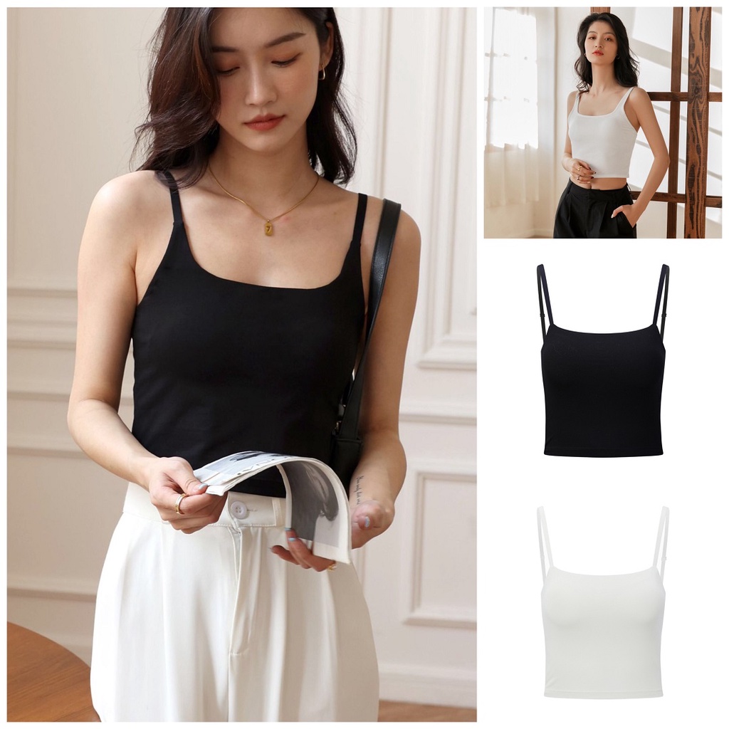 🎁𝐐𝐔𝐀̀ 𝐓𝐀̣̆𝐍𝐆🎁Áo 2 Dây Cotton 100% Áo Hai Dây Nữ Kiểu Dáng Ôm Body Croptop Hai Dây Vải Chất Mát Lạnh Thấm Hút Mồ Hôi Tốt