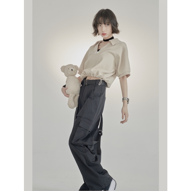 Áo polo cotton Ngắn Tay Thời Trang Nữ 3 Màu Lựa Chọn