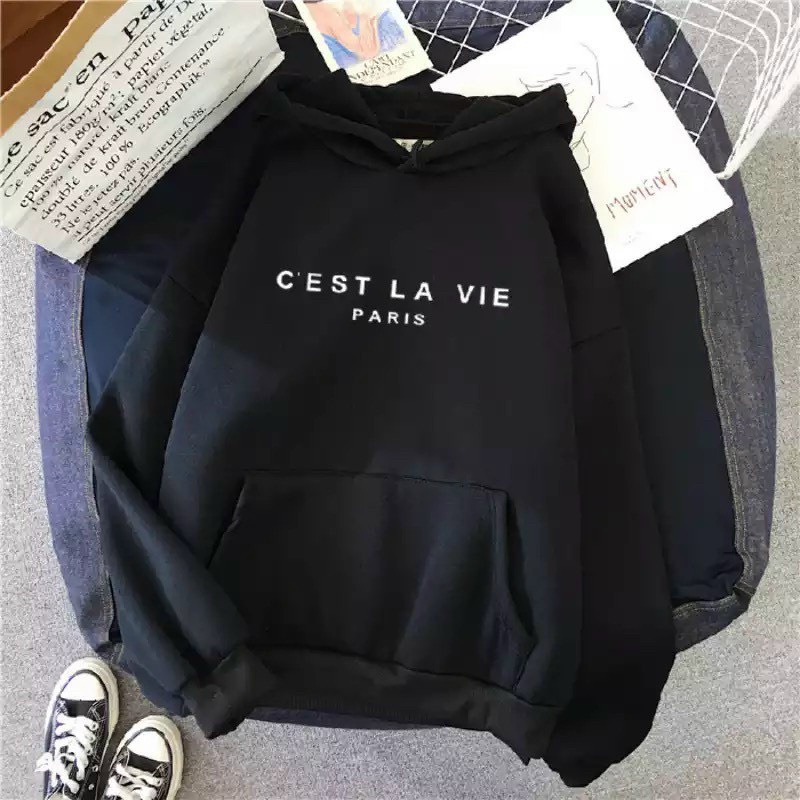 ÁO KHOÁC HOODIE PHOM NAM NỮ IN CHỮ CATS LA VIE CỰC ĐẸP NHIỀU MÀU