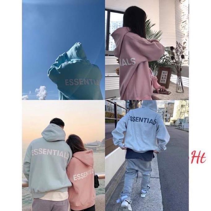 Áo hoodie ESS phản quang sau lưng HT12