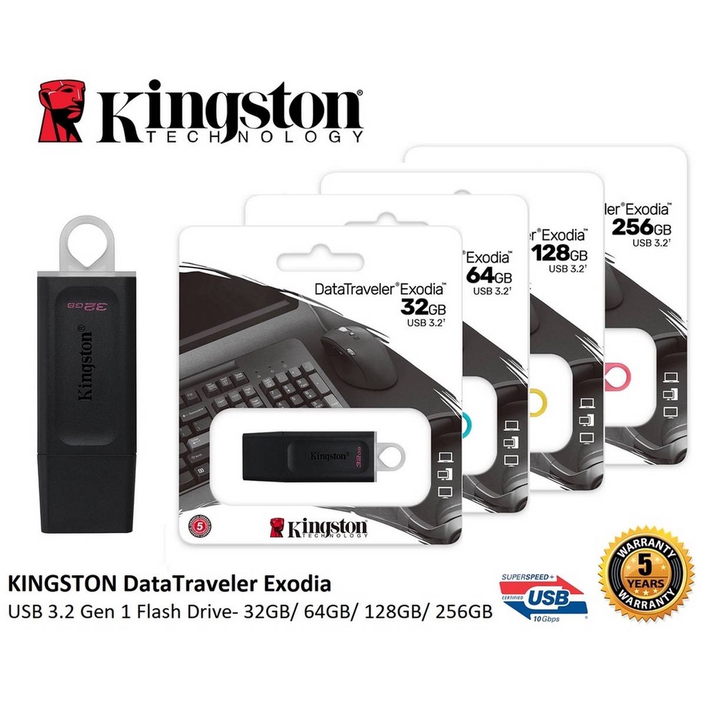 Usb 3.0 3.2 Kingston Chính Hãng 128gb 64gb 32gb 16gb DT101G3 - Bảo Hành 5 năm