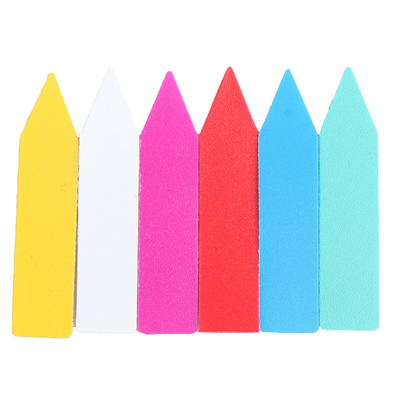 Bộ 100 Thẻ Tên Nhựa Nhiều Màu Kích Thước 5X1Cm