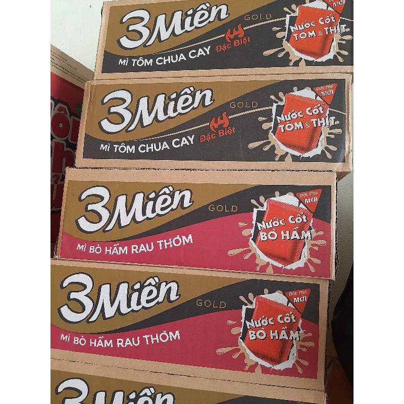 Thùng mì tôm 3 miền gói 75g