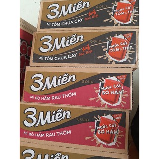 Thùng mì tôm 3 miền gói 75g