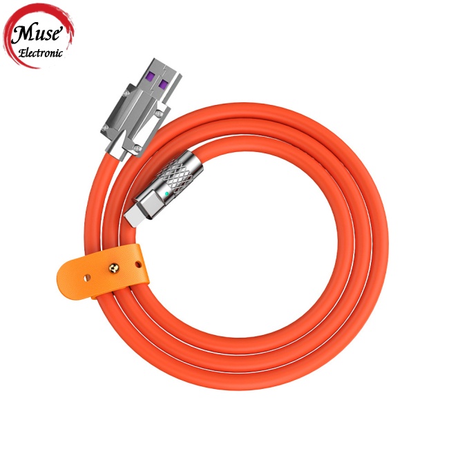 Dây Cáp Sạc Nhanh Type-c 120w 6a Bằng Silicon Cho Iphone