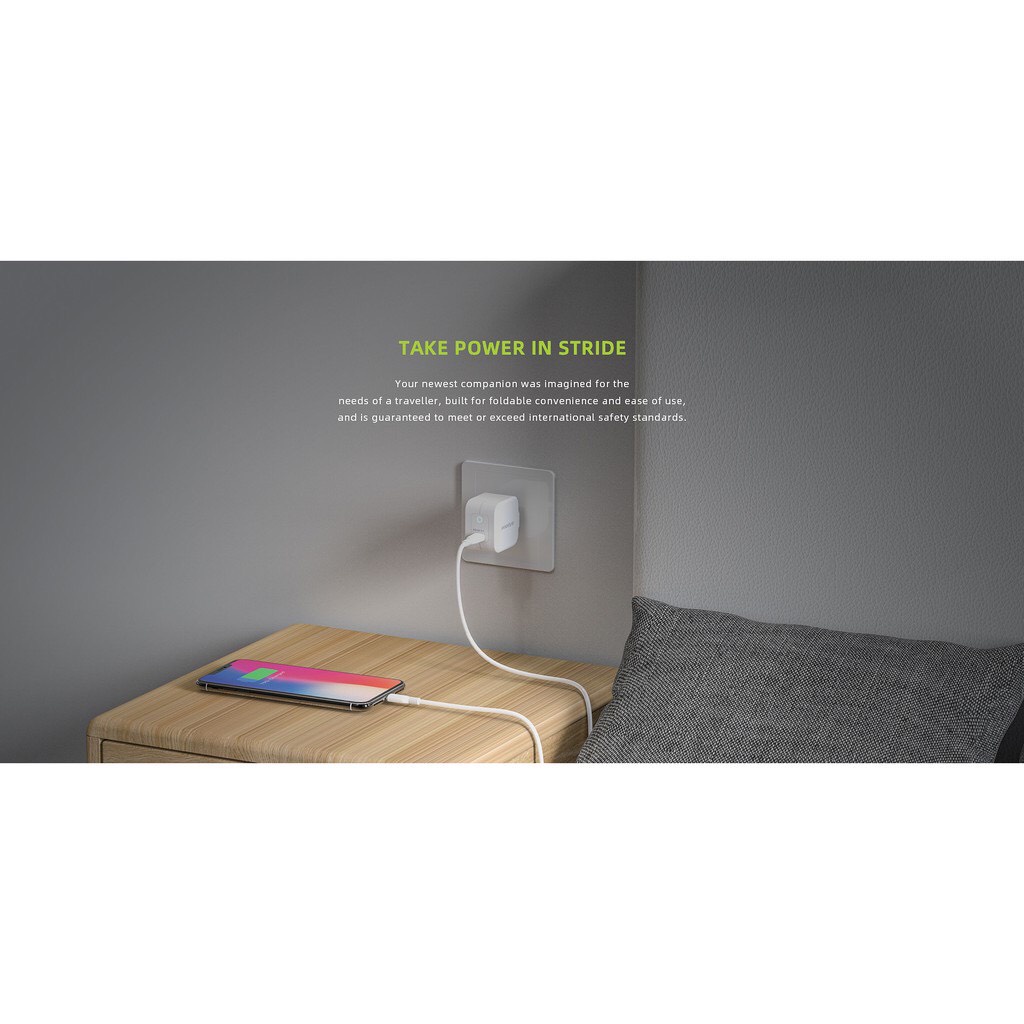 Củ Sạc nhanh Innostyle MiniGo III USB-C PD 20W - IC20PDWHI - Hàng Chính Hãng