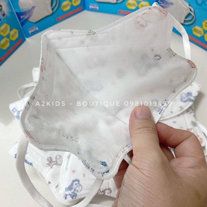 Khẩu Trang Cao Cấp 3D Mayan Kids PM2.5 4 Lớp Cho Bé Từ 3-11 Tuổi