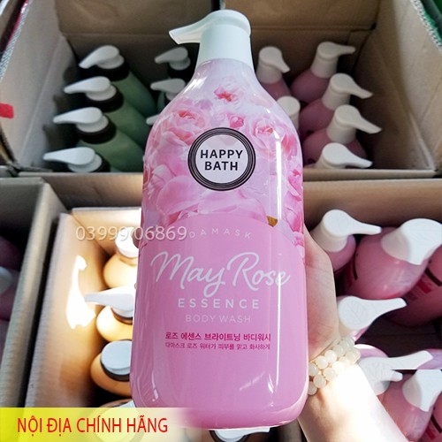 Sữa Tắm Happy Bath Natural Real Moisture 900ml Hàn Quốc