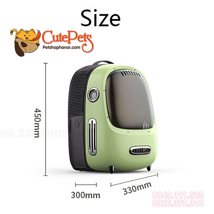 Balo cao cấp PETKIT Cat Carrier Backpack có đèn và quạt thông khí dành cho thú cưng - CutePets