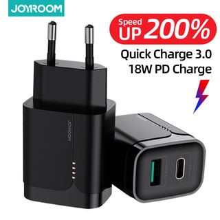 Củ Sạc Nhanh Joyroom Qc 3.0 Pd 18w Pd Cho Iphone 12 Samsung Xiaomi