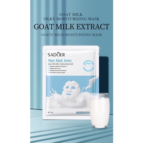 Mặt nạ sữa trắng da mờ thâm, se khít lỗ chân lông SADOER