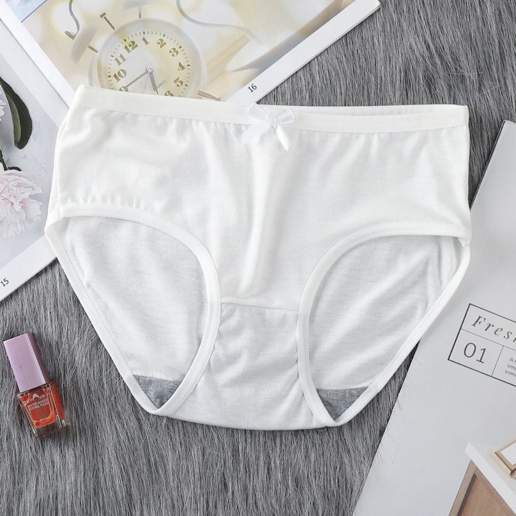 Quần lót nữ dễ thương kháng khuẩn, Quần chíp nữ đính nơ đẹp gợi cảm JOCOSI A05