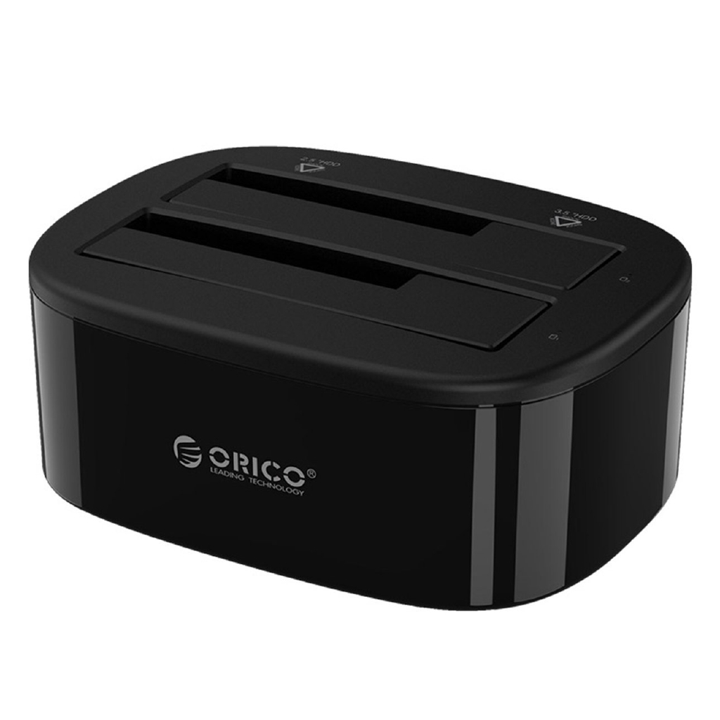 E ORICO 6228US3-BK Dual Bay USB3.0 2.5/3.5 inch Universal Hard Disk Box Base