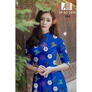 Vải áo dài hoa hồng