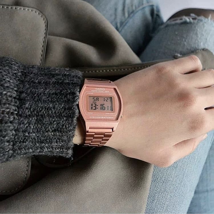 Đồng hồ Nữ Casio B640WC-5ADF, đồng hồ chính hãng, Rose