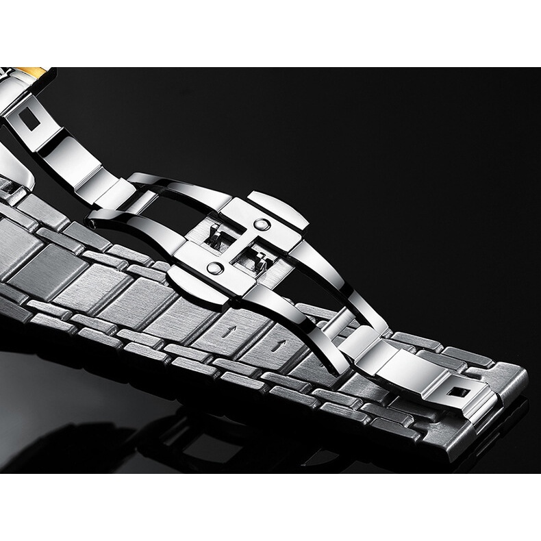 Đồng hồ nam chính hãng KASSAW K812-2 Kính sapphire ,chống xước,Chống nước ,BH 24 tháng,Máy cơ (Automatic) ,dây kim loại