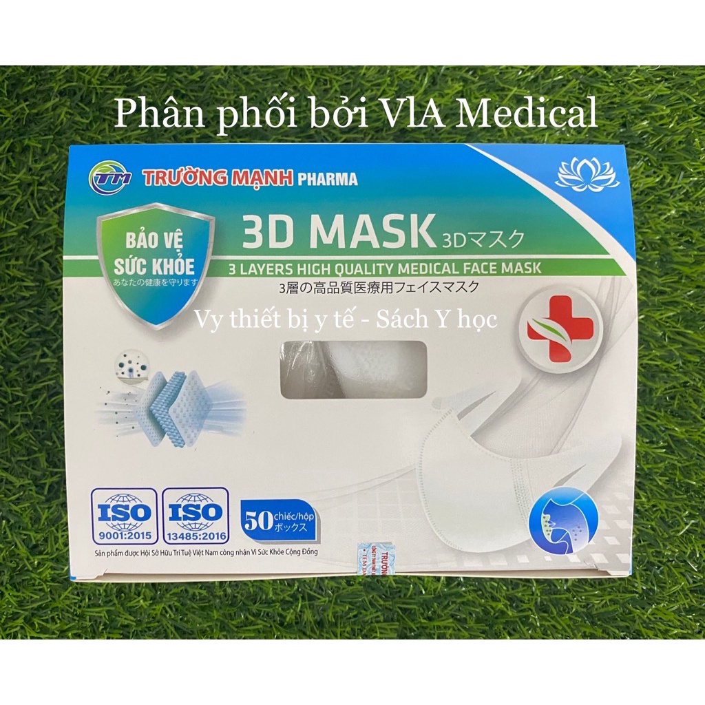 Khẩu trang 3D ( không đau tai ) - Thương hiệu TM Pharma