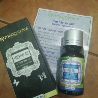 Tinh dầu Vỏ bưởi Ấn Độ Milaganics 10ml