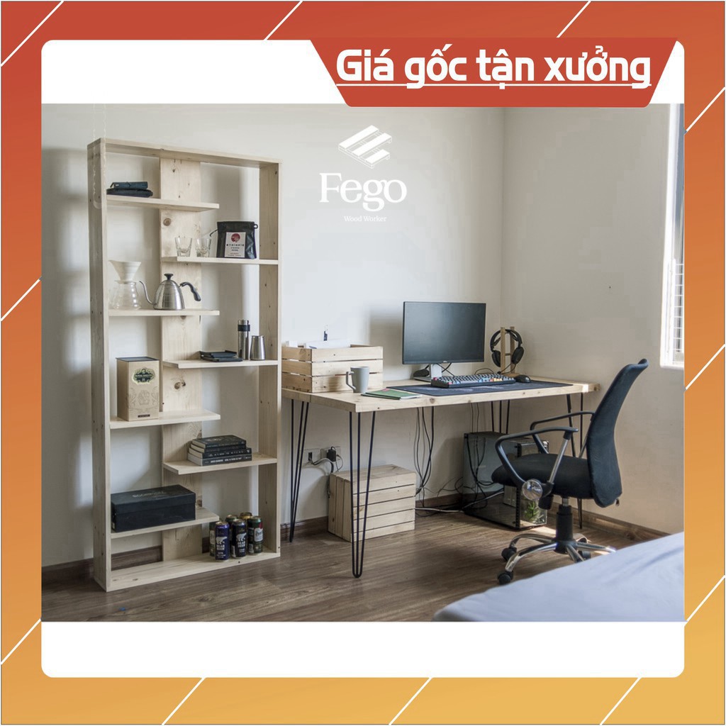 Giá sách / kệ để phòng khách - Size lớn 6 tầng - DECOR