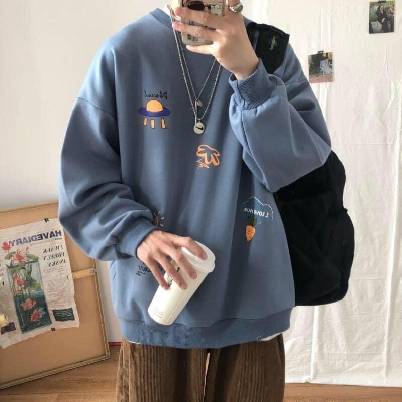 [CÓ ẢNH THẬT] Áo Nỉ Sưeater Khủng Long 3Màu Chất Nỉ Ngoại Đẹp Mịn Freesize Unisex Nam Nữ