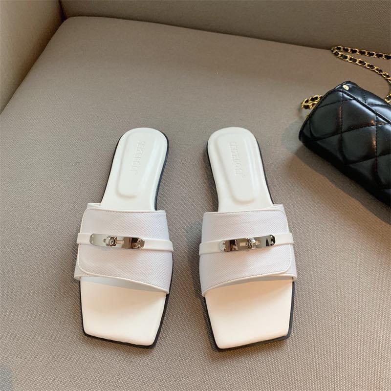 Dép Quai Ngang Nữ Quai Jean QC Cao Cấp Đế Bệt TRINH LÊ SHOP GIÀY DÉP