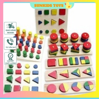 Bộ đồ chơi 8 món theo pp montessori