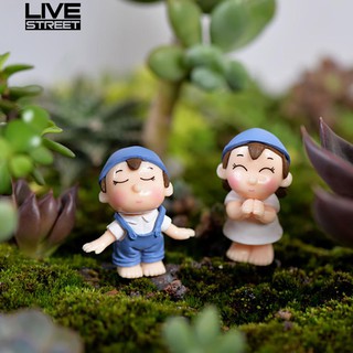 Set 2 tượng cặp đôi mini trang trí tiểu cảnh