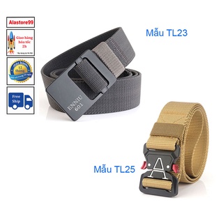 Dây lưng nam trẻ trung vải bố bền đẹp, dây nịt bụng nam thời trang TL23