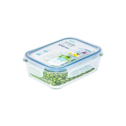 Hộp thủy tinh đựng thực phẩm - Dạng Chữ Nhật - Chịu Nhiệt - Size 1040ml
