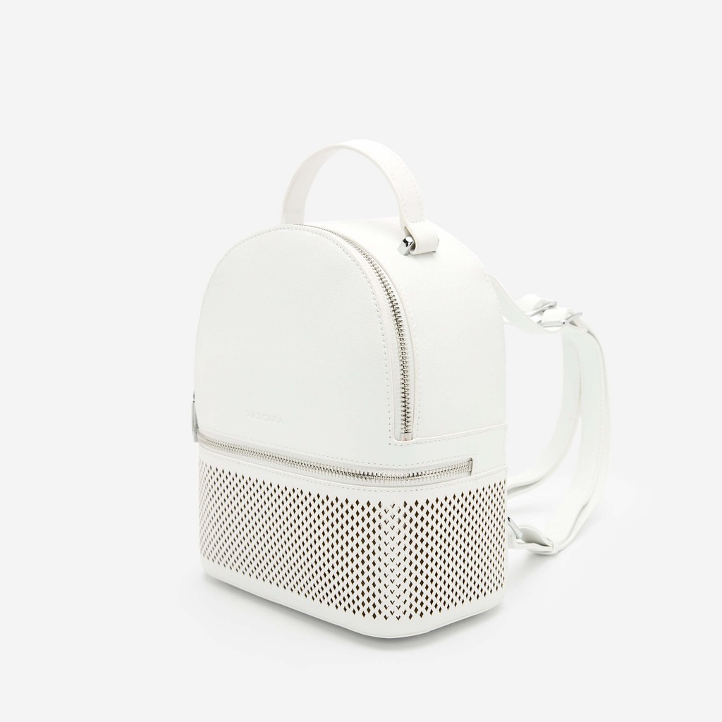 Balo Họa Tiết hình học Cut - Laser - Màu Trắng Vascara 001