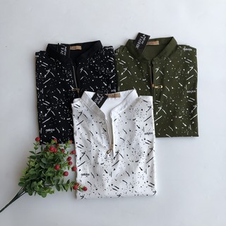 Áo thun nam cổ tàu, cổ trụ ngắn tay thời trang