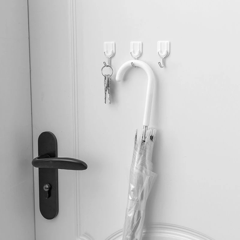 Set 6 Móc Treo Đồ Dán Tường Không Cần Đinh Ốc Tiết Kiệm Không Gian Đa Năng