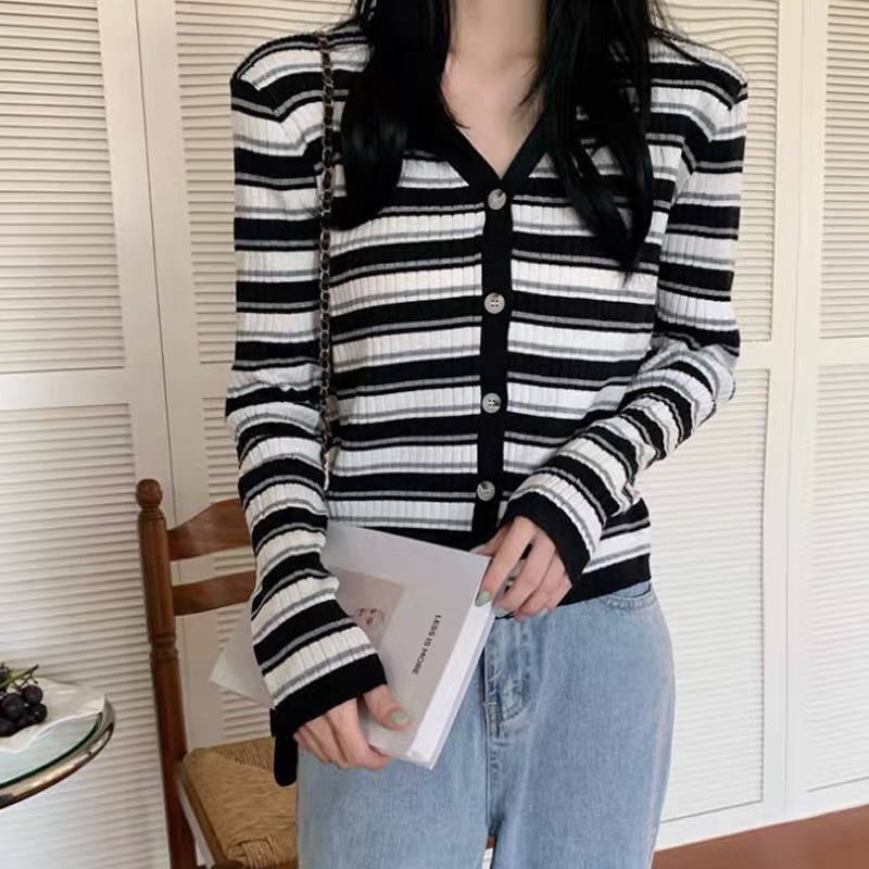 Áo len dài tay cài cúc, áo len dài chất len tăm đẹp q,c