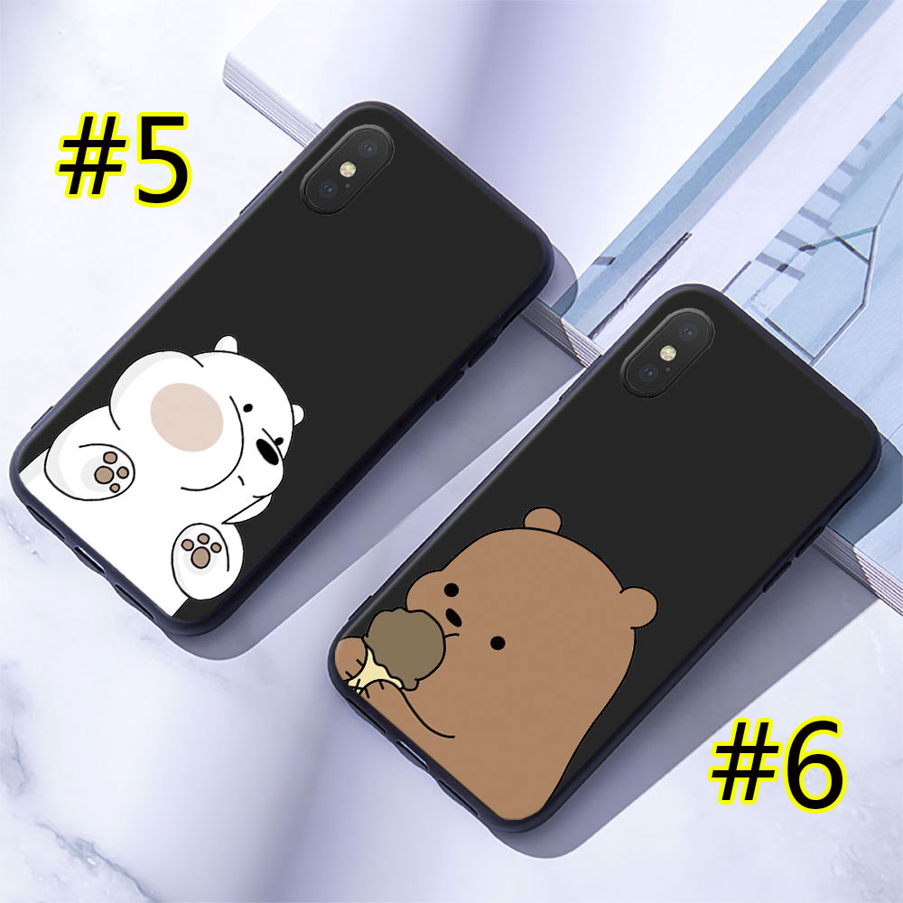 Ốp Lưng Silicon Mềm In Hình Gấu Compatible for iPhone 6 6s 7 8 Plus X Xr
