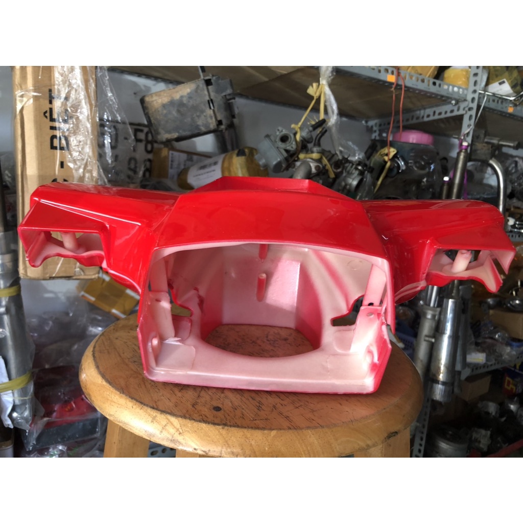 Hộp đầu đèn xe cub đèn vuông như DD+DH+82+84+91+94...sơn đỏ