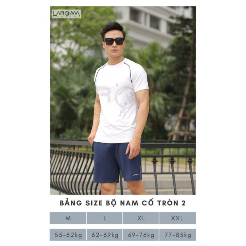 Bộ Thể Thao Nam Laroma 2021 Cổ tròn - Vải PE Dri-Fit Dư Xịn 100% - Nhẹ, Mềm, Thoáng Khí