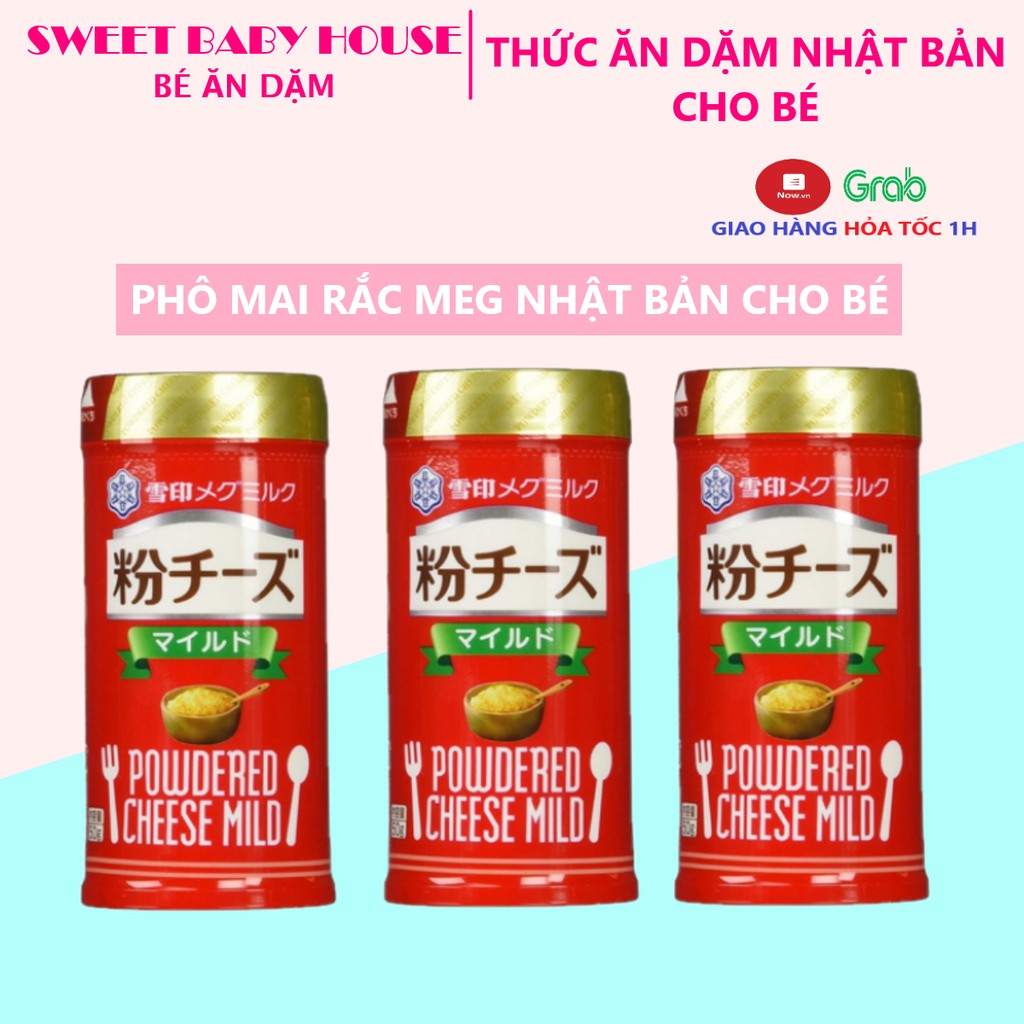 Phô mai rắc Meg 50g nội địa Nhật cho bé ăn dặm. Date 9/2022 - Sweet Baby House