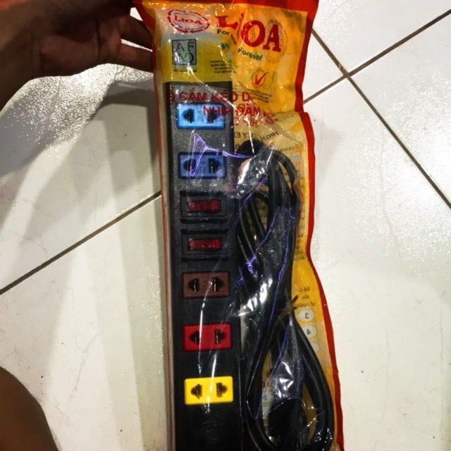 ⚡Chính Hãng⚡ Ổ cắm nối dài LiOA 6 ổ cắm 2 công tắc 6S3 | 6S5