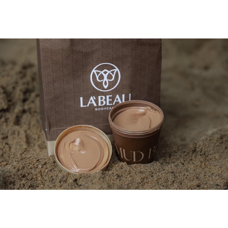 COMBO 2H BODY MASK LÀ.BEAU Ủ TRẮNG BODY BÙN MỘC  tặng kèm quà khi mua