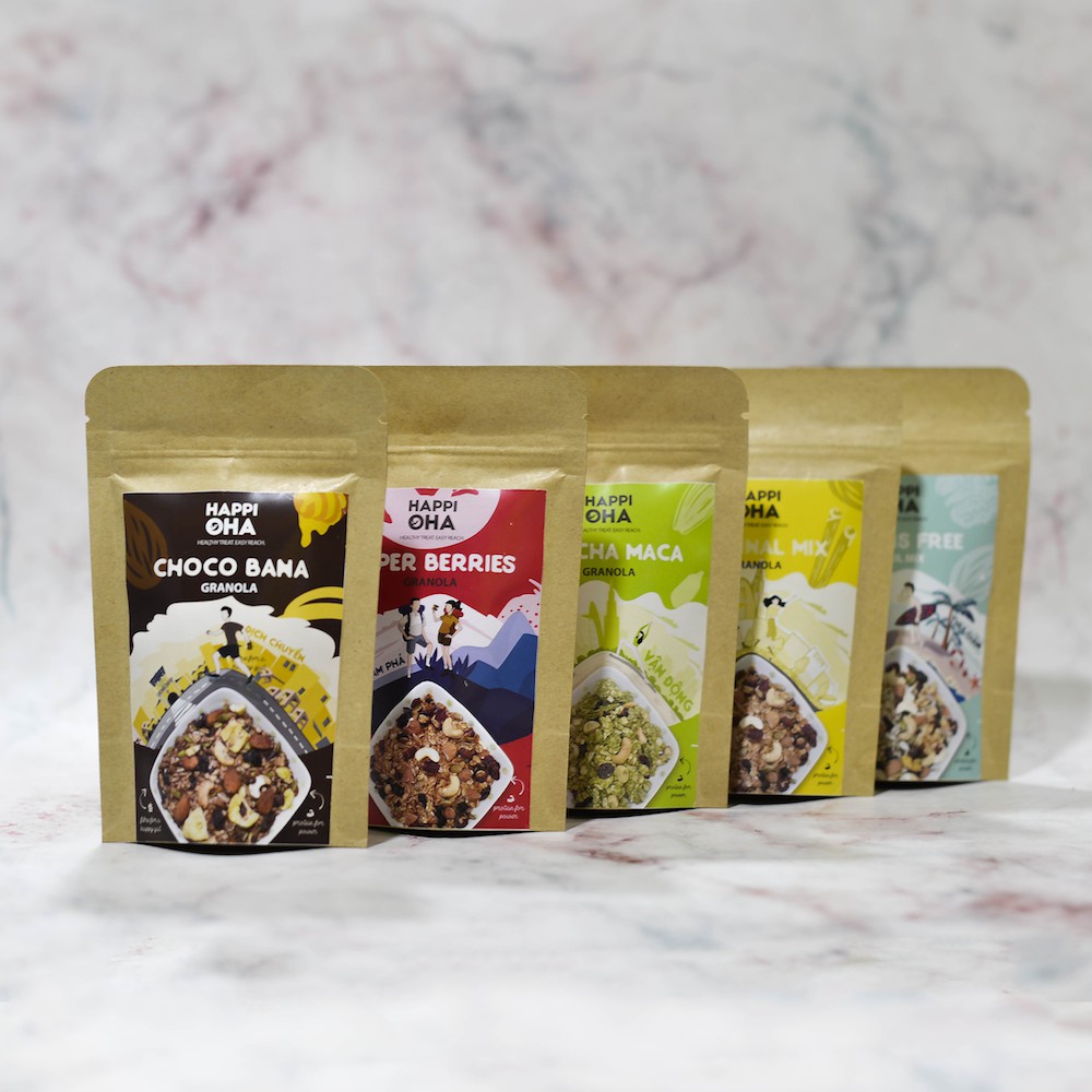 Hộp quà granola 5-6 vị HAPPI OHA (40g/vị) | BigBuy360 - bigbuy360.vn