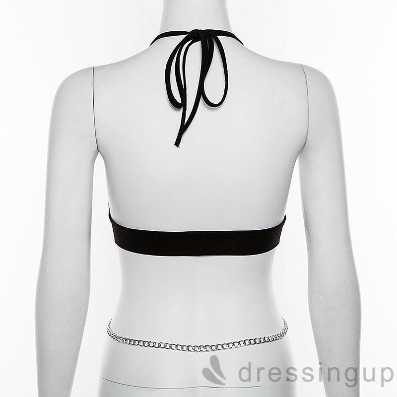 Áo kiểu nữ không tay cổ chữ V hở lưng quyến rũ | BigBuy360 - bigbuy360.vn