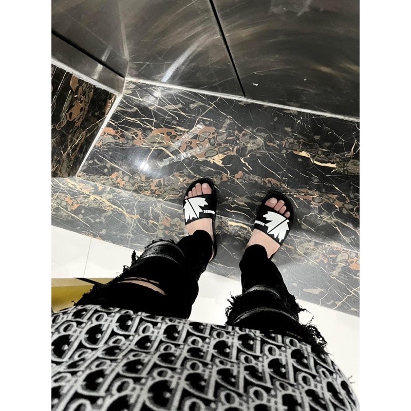 Dép nam dsquared2 cao su cao cấp 2022,Dép quai ngang dsquared2 2022