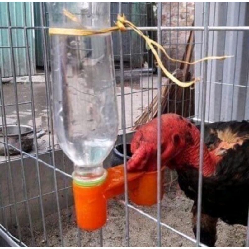 10 cái máng uống cho gà , vịt , chim loại gắn chai