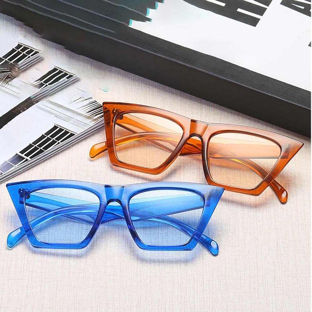 Kính Mát Gọng Mắt Mèo Chống Bức Xạ / Tia UV Thời Trang Hàn Quốc Cho Nam Và Nữ