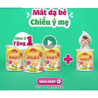 mua 3 lon to tặng 1 lon nhỏ. sữa morinaga số 2 ( từ 6- 36th)