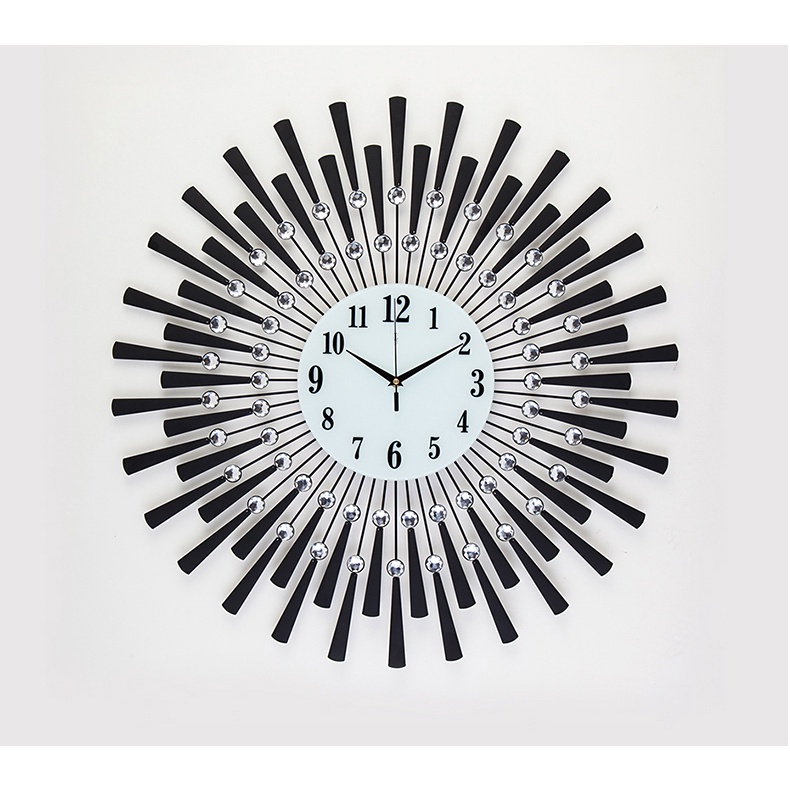 Đồng hồ Decor Treo Tường Trang Trí Phòng Khách, Phòng Ngủ Đẹp Mặt Trời Toả Nắng KD886
