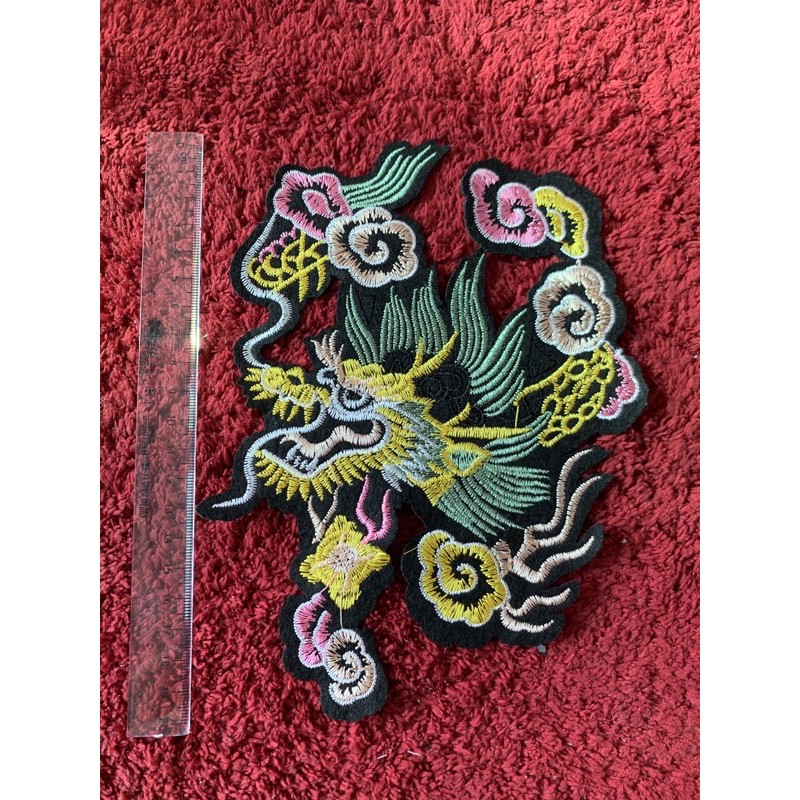 Sticker thêu rồng to 20cm