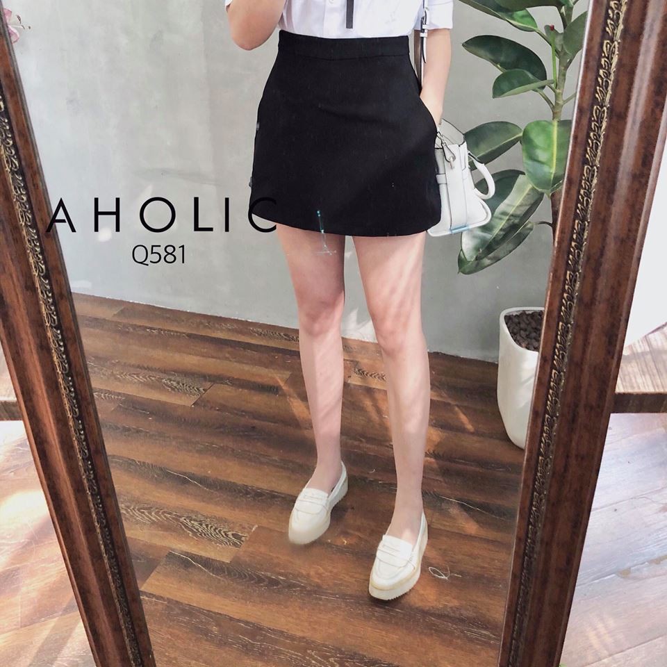 Quần váy form A chất tuyết mưa 2 màu basic Aholic Q581 | WebRaoVat - webraovat.net.vn